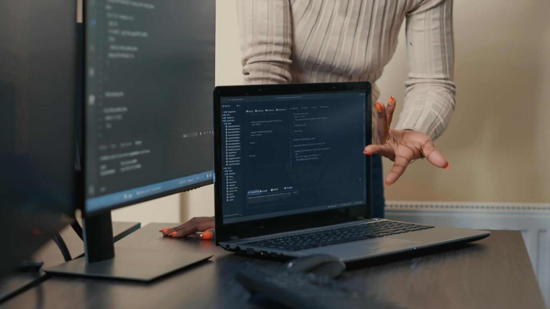 Collaborative design session with sketches and wireframes on table